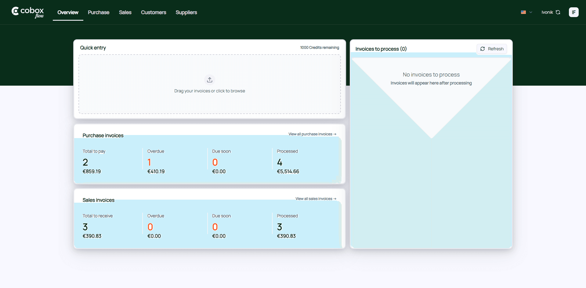 Hero image - Screenshot of main Flow page